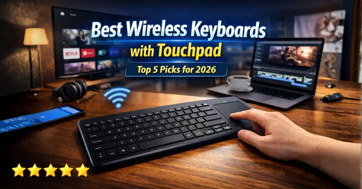 Wireless Keyboard with Touchpad